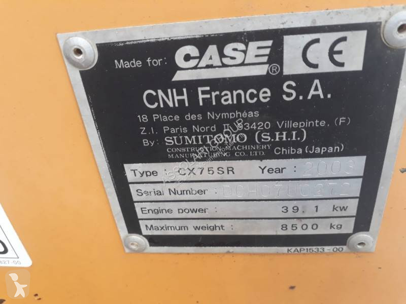 Escavatore Case CX 75SR