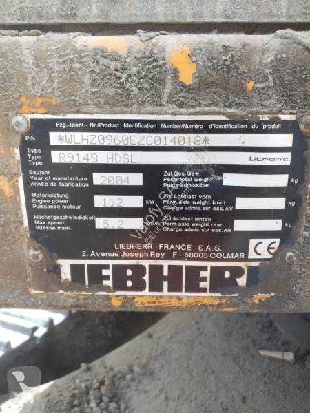 Excavator Liebherr R914B HDSL