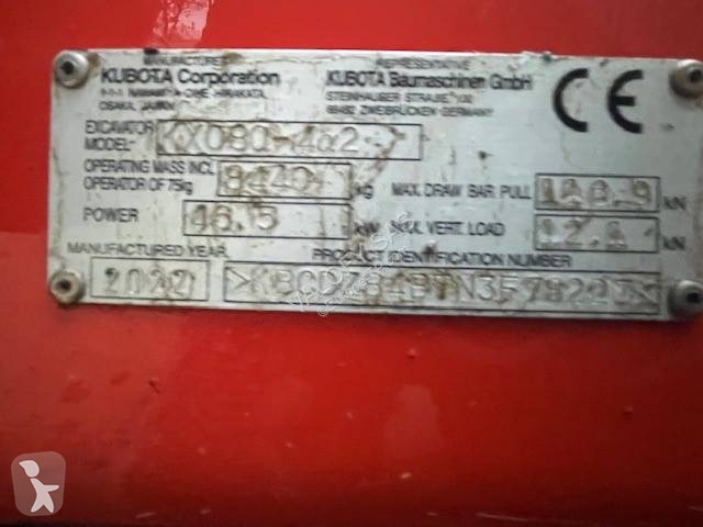 Skovl Kubota KX080-4X2