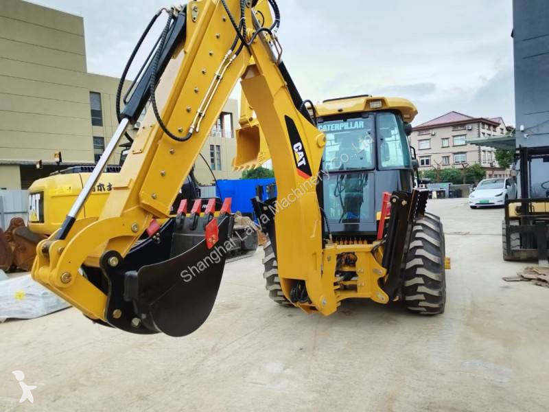 Excavadora Caterpillar 420F with extension arm