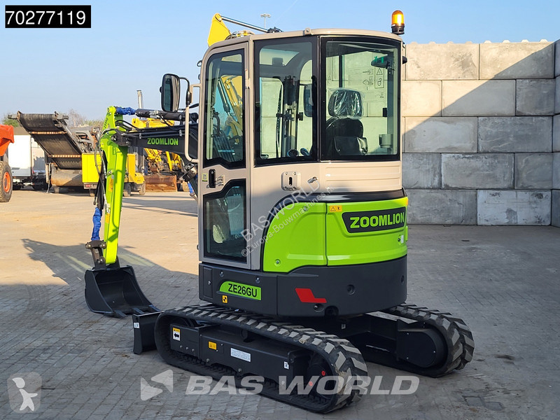 Escavadora Zoomlion ZE26 GU A/C - CE CERTIFIED