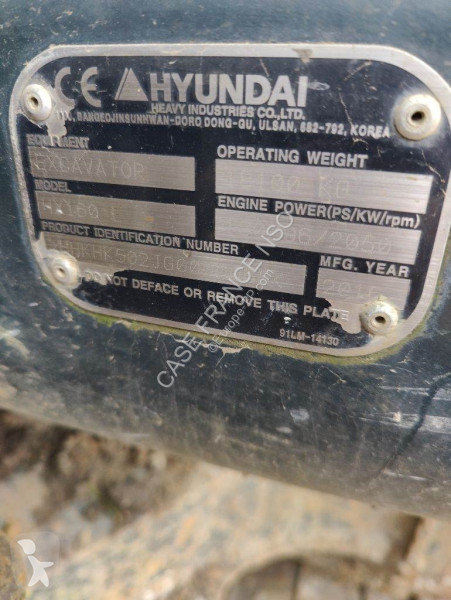 Pelle Hyundai HX160 L