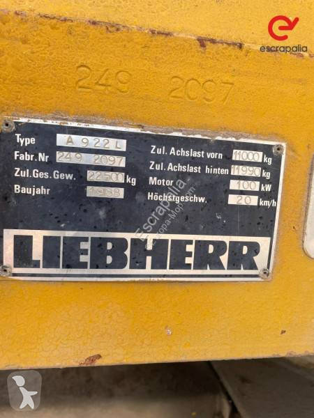 Escavatore Liebherr A 922 L