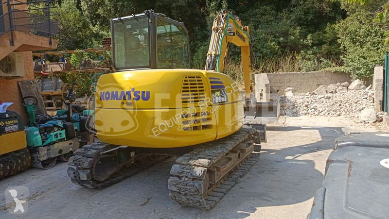 Pelle Komatsu PC80MR-5 with 2 buckets