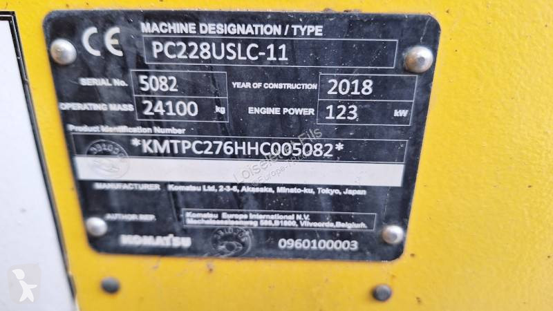 Rýpadlo Komatsu PC228USLC-11
