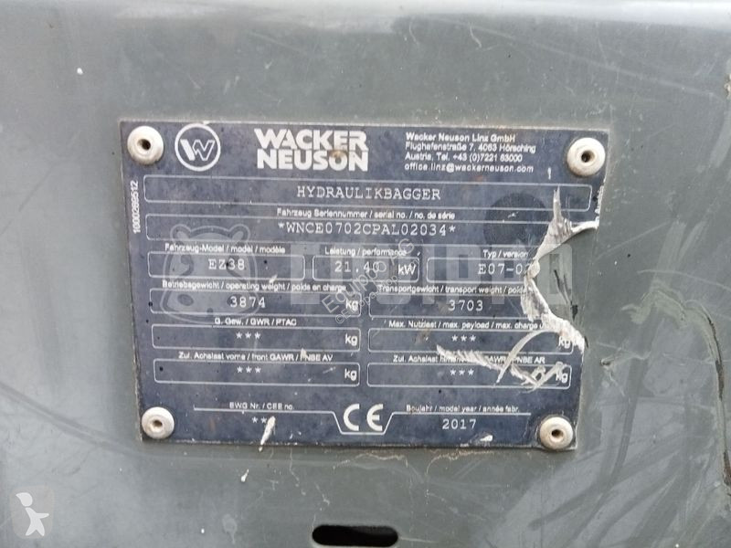 Rýpadlo Wacker Neuson EZ38