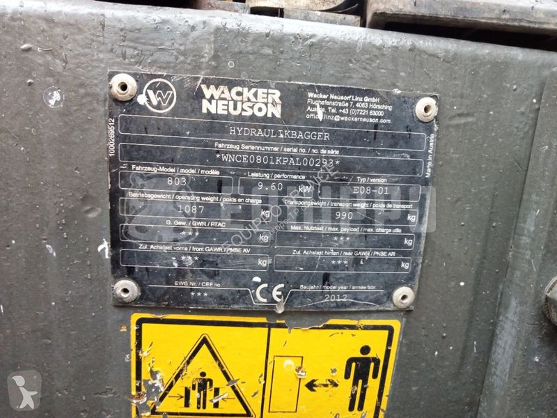 جرافة Wacker Neuson 803RD