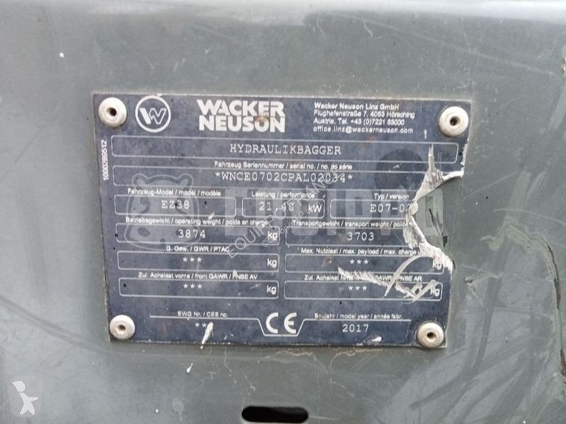 Rýpadlo Wacker Neuson EZ38