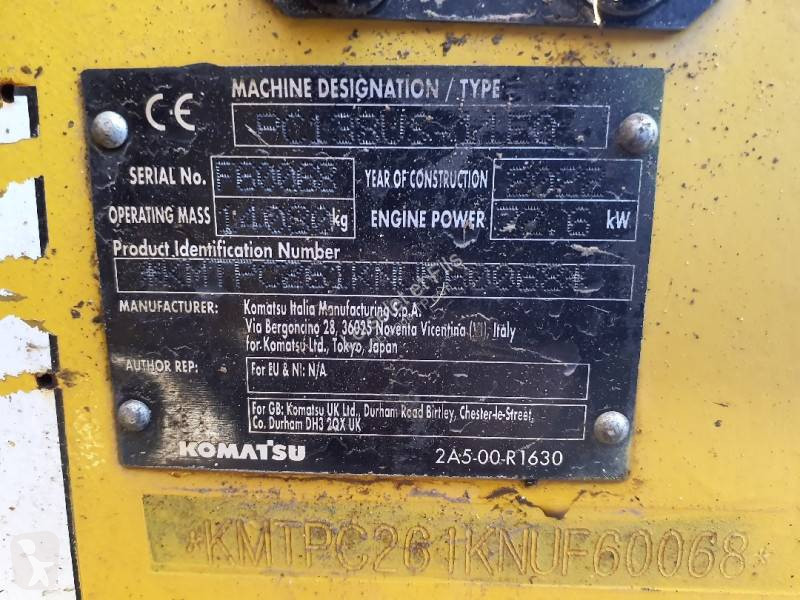Rýpadlo Komatsu PC138US-11E0