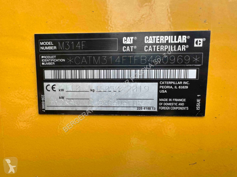 Excavator Caterpillar M314F