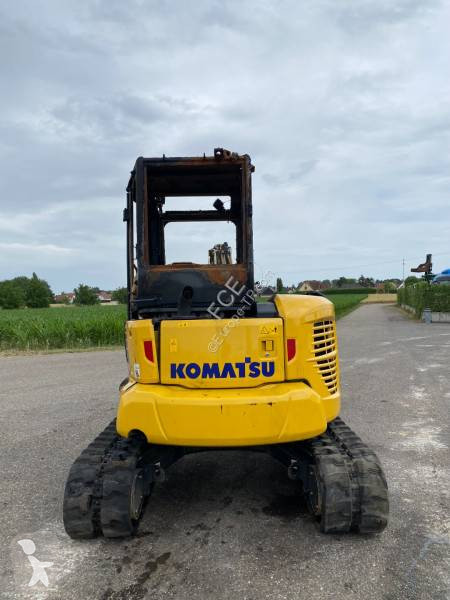 Rýpadlo Komatsu PC58MR-5 E0 endommagée