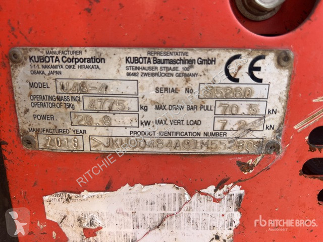 Lopatový nakládač Kubota  U48-4