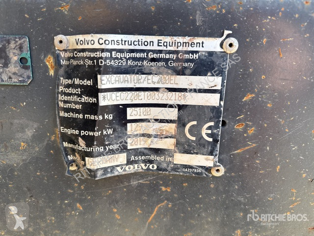 Excavator Volvo  EC220EL