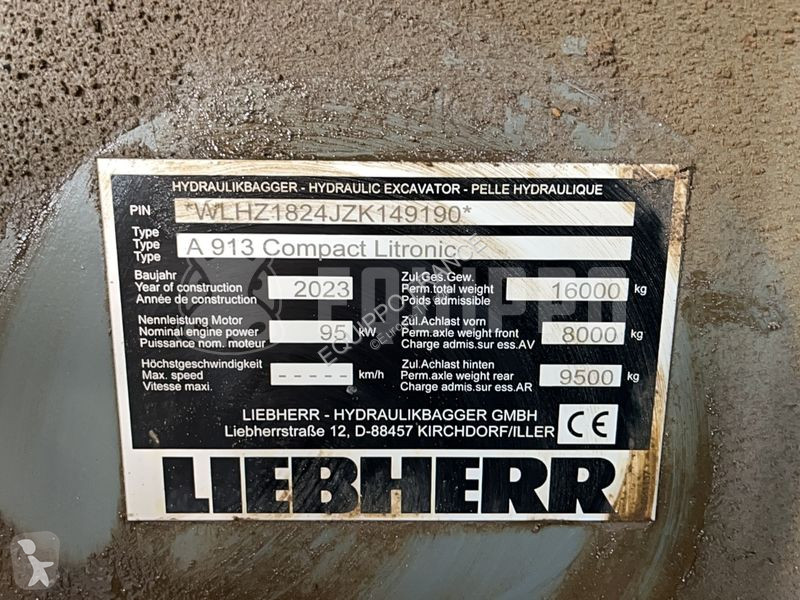 جرافة Liebherr A913 Compact Litronic