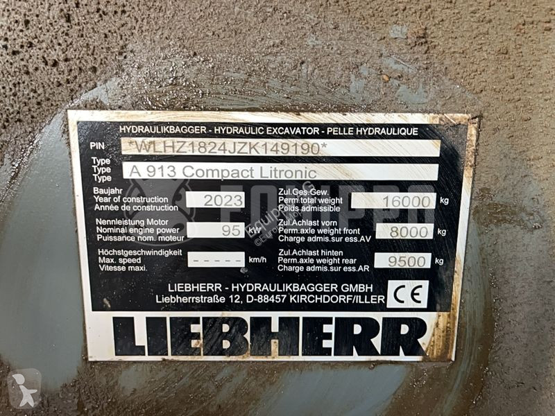 Rýpadlo Liebherr A913 Compact Litronic