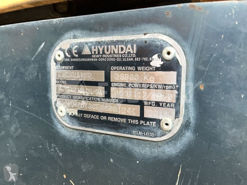 Pelle Hyundai Robex 235 LCR-9A