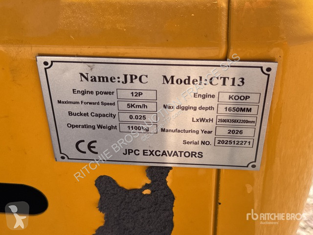 Excavadora JPC  CT13