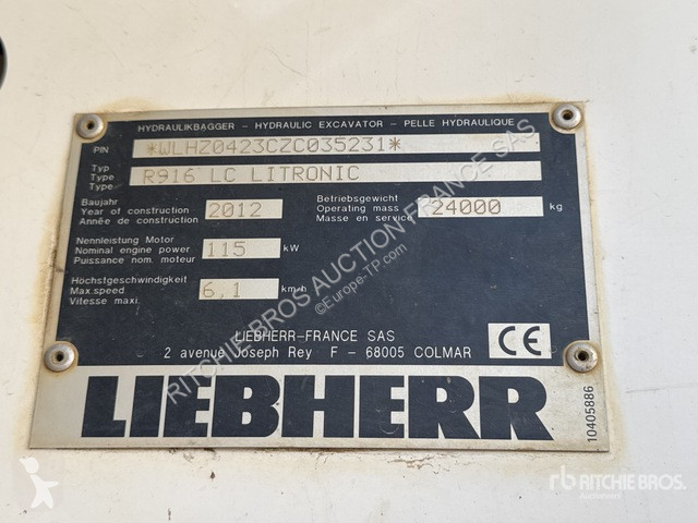 Екскаватор Liebherr  R916LC