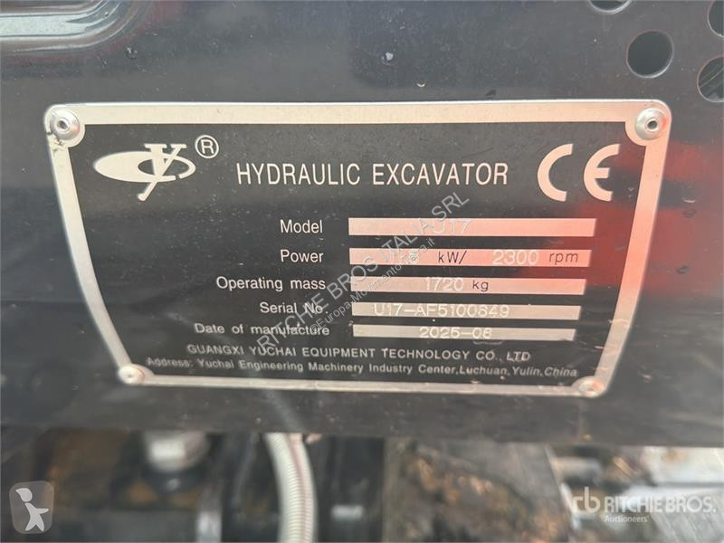 Escavadora Yuchai U17 Mini Excavator