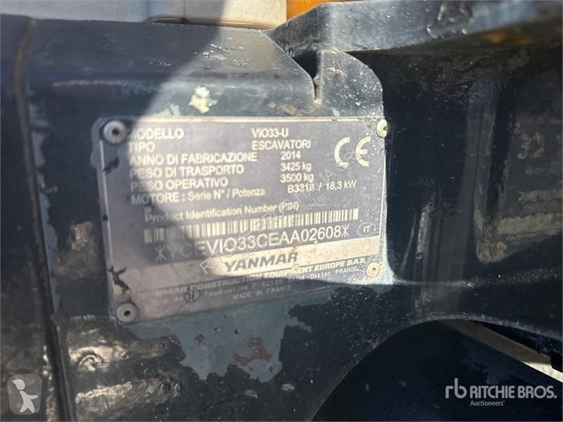 Escavadora Yanmar ViO33UCR Mini Excavator