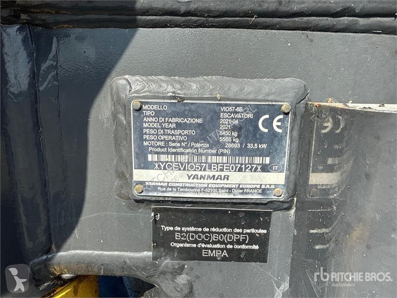 Skovel Yanmar VIO57-6B Mini Excavator
