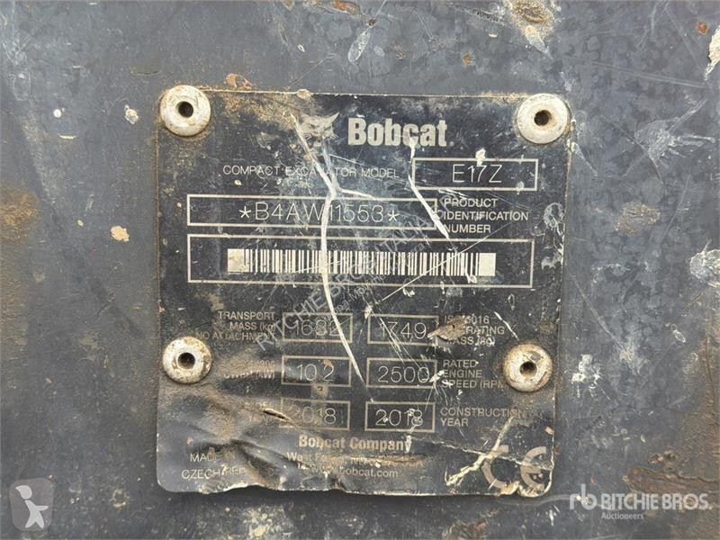 Skovel Bobcat E17 Mini Excavator