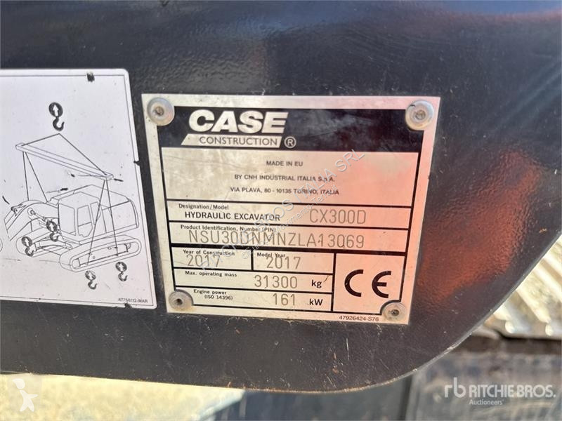 Skovel Case CX300D Tracked Excavator