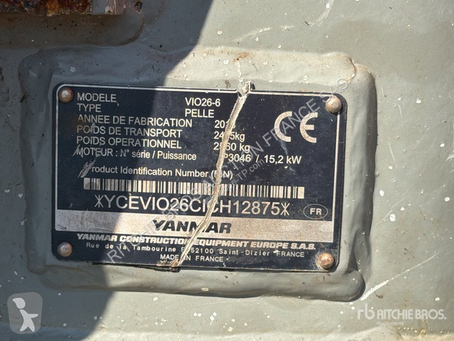 Pelle Yanmar  Vio26-6