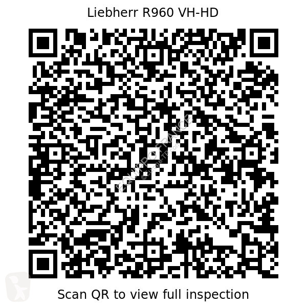 Graafmachine Liebherr R960 VH-HD