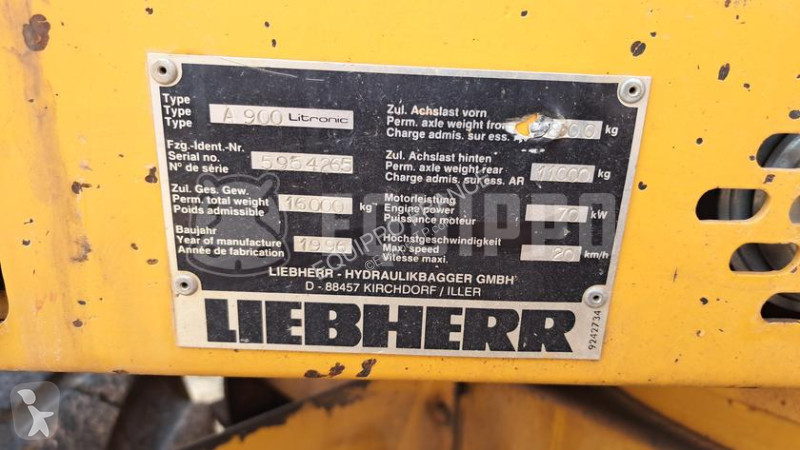 Escavatore Liebherr Litronic EW PL