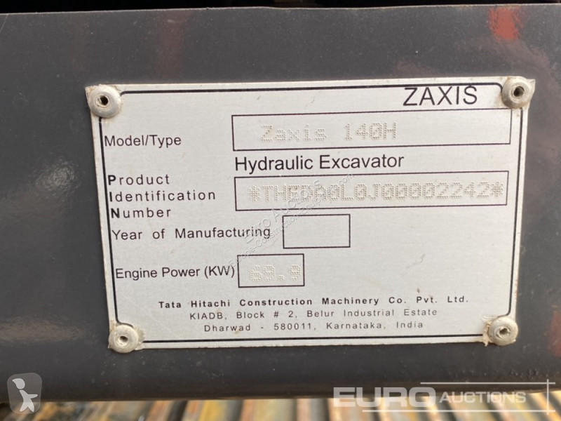Escavatore Hitachi ZX140H