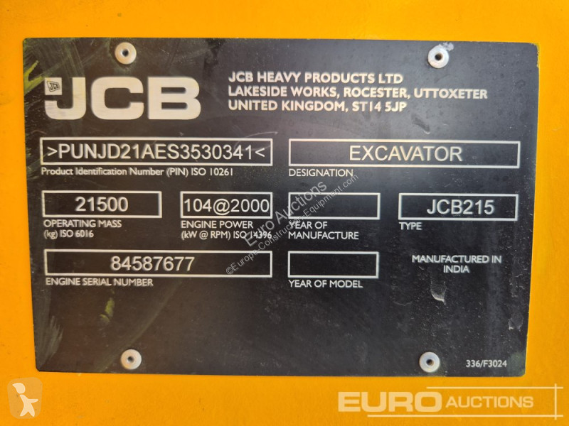 Escavatore JCB JS215LC