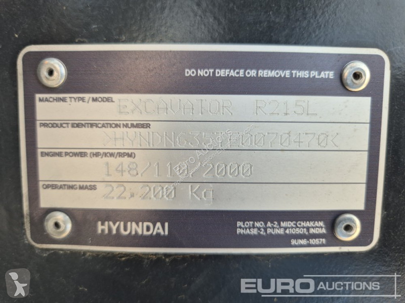 جرافة Hyundai R215L