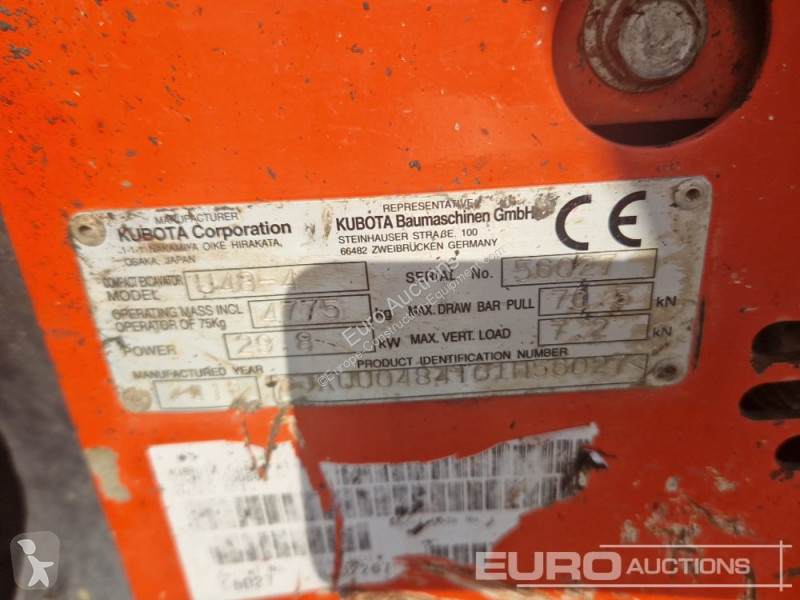 Escavadora Kubota U48-4
