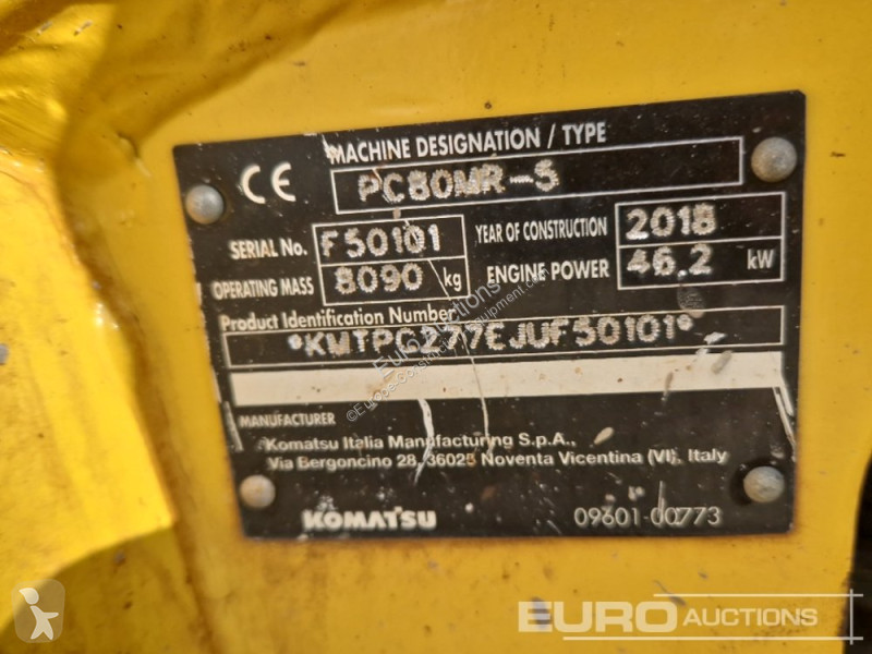Escavatore Komatsu PC80MR-5