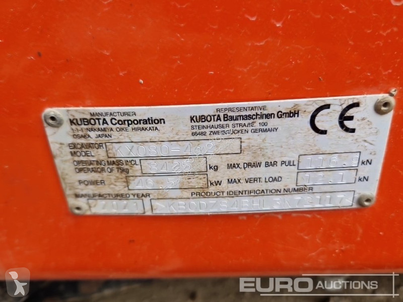 Escavatore Kubota KX080-4A2
