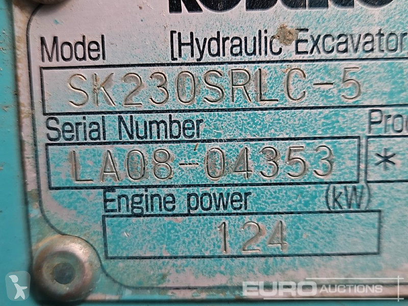 Escavadora Kobelco SK230SRLC-5