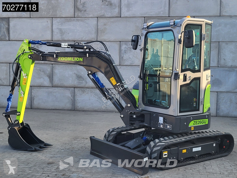 Escavadora Zoomlion ZE26 GU A/C - CE CERTIFIED