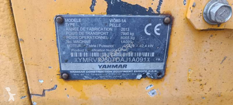 Escavadora Yanmar VIO80-1A