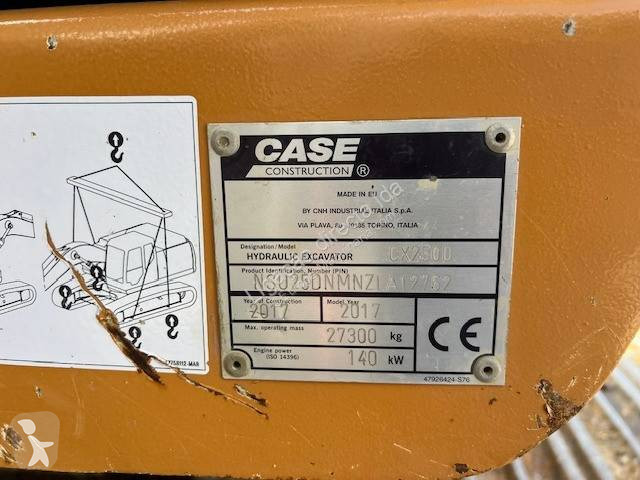 Skovl Case CX250D