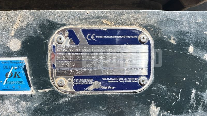 Escavadora Hyundai HX520AL
