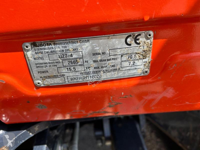 Escavadora Kubota  U27-4