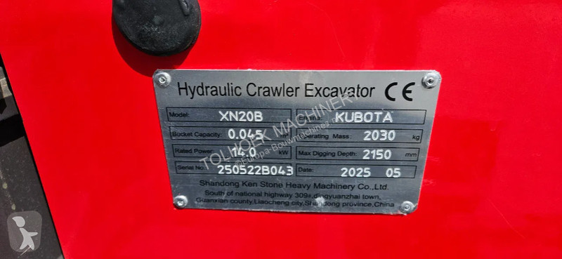 Skovl Rhinoceros XN20B powered by kubota