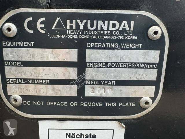 Excavator Hyundai Robex 55-7