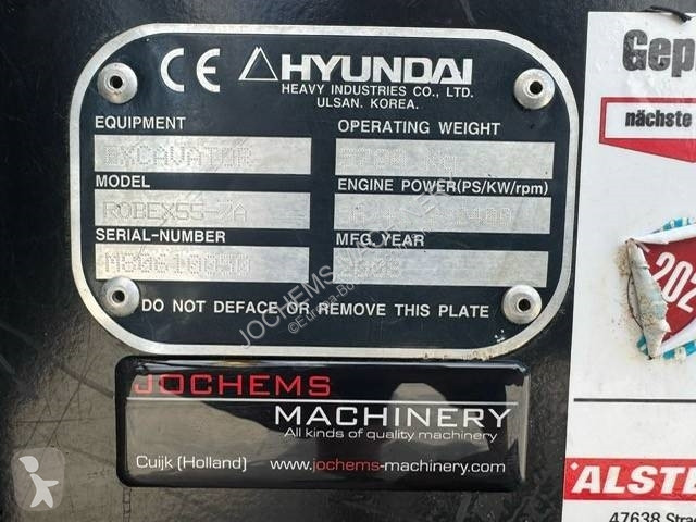 Excavator Hyundai Robex 55-7