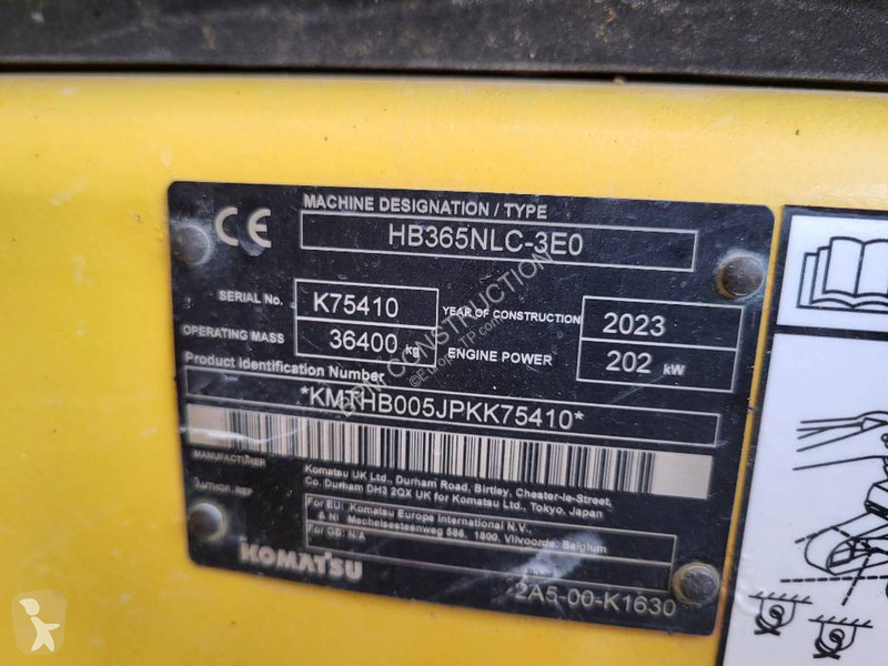 Escavadora Komatsu HB365NLC-3E0