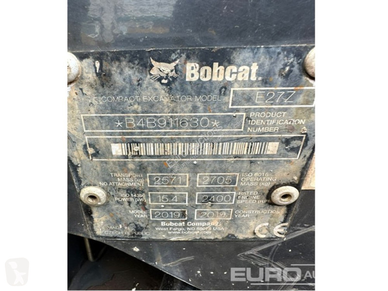 Excavator Bobcat E27Z