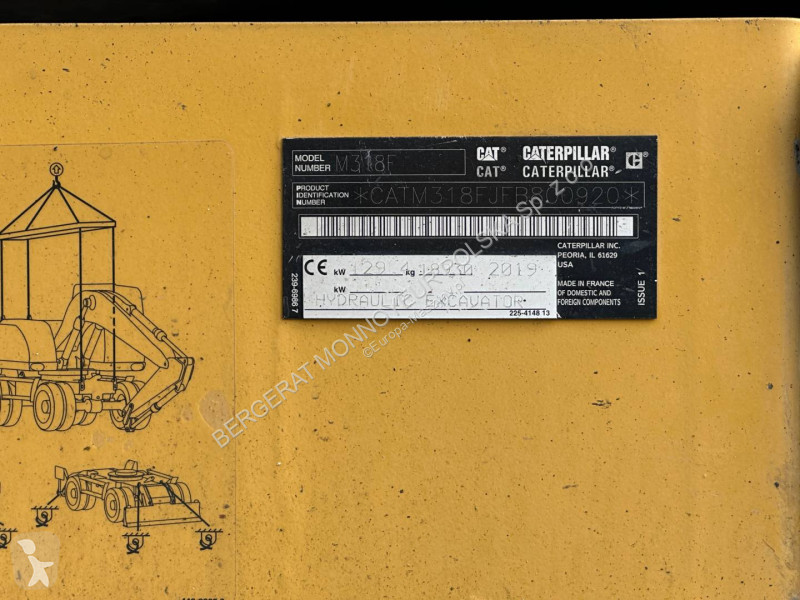 Excavator Caterpillar M318F