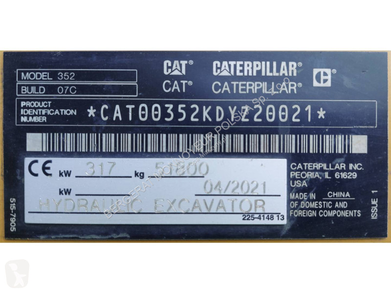 Lopatový nakládač Caterpillar 352
