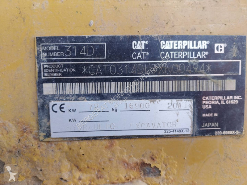Rýpadlo Caterpillar 314D
